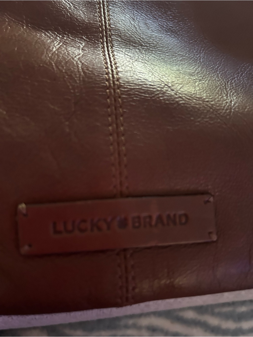 Lucky Brand Brown Leather Crossbody Bag